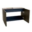 Mondiaz JOYA-DLUX 70cm meuble de salle de bains - couleur Shadow - Vasque FAYE position Gauche Sans trou de robinet couleur Arena. SW1424809