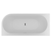 Riho Desire baignoire d'angle acrylique baignoire 184x84cm avec siphon avec plinthe LED Pose en angle droite blanc brillant SW412216