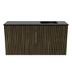 Mondiaz JOYA 80cm meuble de salle de bains - couleur Shadow - Vasque FAYE position Droite 1 trou de robinet couleur Urban. SW1421516