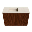 Mondiaz JOYA-DLUX 60cm toiletmeubel - kleur Ruby - Wastafel FAYE positie Links 1 kraangat kleur Meli. SW1425342