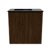 Mondiaz JOYA Meuble de toilette 40cm - couleur Walnut - Lavabo FAYE position Gauche Sans trou de robinet couleur Urban SW1421349