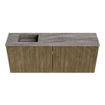 Mondiaz JOYA-DLUX 100cm toiletmeubel - kleur Dusk - Wastafel FAYE positie Links 1 kraangat kleur Oza. SW1425996