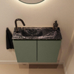 MONDIAZ TURE-DLUX Meuble toilette - 60cm - Army - EDEN - vasque Lava - position gauche - 1 trou de robinet SW1103657