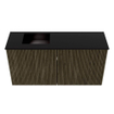 Mondiaz JOYA 80cm meuble de salle de bains - couleur Shadow - Vasque FAYE position Gauche 1 trou de robinet couleur Urban. SW1421510