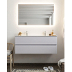 Mondiaz VICAB meuble de salle de bain - 120cm - sous-vasque cale 2 tiroirs - lavabo denia double - 2 trous de robinet - version XL 60cm haut SW1091096