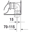 Duravit Viu duoblock cuvette encastrée sans rebord vario 35x65cm sans réservoir avec fixation blanc SW358271