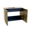 Mondiaz JOYA-DLUX 60cm meuble de salle de bains - couleur Dusk - Vasque FAYE position Gauche Sans trou de robinet couleur Saba. SW1426050