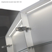BRAUER Dual Armoire de toilette 100x70x15cm avec éclairage LED indirect 2 portes Blanc SW242130