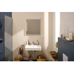 Hansgrohe Xarita Lite Q Miroir - 60x70cm - éclairage led - Horizontal - interrupteur mural - Blanc mat SW1164987