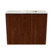 Mondiaz JOYA-DLUX 50cm toiletmeubel - kleur Ruby - Wastafel FAYE positie Rechts 1 kraangat kleur Frappe. SW1423456
