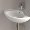 Villeroy & Boch Omnia Compact Lave mains d’angle 41,5x41,5x55 cm Blanc 0120241