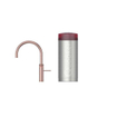 Quooker BE Fusion Round robinet d'eau bouillante - bec pivotant - Combi incl. réservoir Cube - Eau chaude / bouillante / pétillante / filtrée - Cuivre rosé SW976924