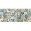 Zyx amazonia carreau de sol et de mur avec décor 14x14cm 9mm rectifié r9 porcelaine émeraude SW795694