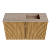 Mondiaz JOYA-DLUX 70cm meuble de salle de bains - couleur Oak - Vasque FAYE position Droite 1 trou de robinet couleur Saba. SW1424190