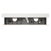 Saniclass Vita Meuble de salle de bains - 120x60x46cm - 2 tiroirs - sans poignée - 1 vasque - 2 trous de robinet - trop-plein - céramique - chêne clair SW1439488