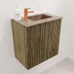 Mondiaz JOYA-DLUX 40cm toiletmeubel - kleur Dusk - Wastafel FAYE positie Rechts 1 kraangat kleur Arena. SW1425724