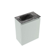 MONDIAZ TURE-DLUX Meuble de toilettes 40cm Greey. Lavabo EDEN Lava position gauche. Sans trou de robinet. SW1103834