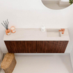 Mondiaz JOYA-DLUX 100cm meuble de toilette - couleur Ruby - Vasque FAYE position Droite 1 trou de robinet couleur Meli. SW1425378