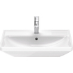 Duravit d-neo lavabo avec wonderglass 65x44x17cm 1 trou pour robinetterie rectangle céramique blanc SW640532