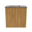 Mondiaz JOYA-DLUX 40cm toiletmeubel - kleur Oak - Wastafel FAYE positie Links Zonder kraangat kleur Oza. SW1424074