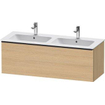 Duravit D-neo Meuble sous vasque 128x46.2x44cm 2 tiroirs Chêne naturel mat SW641032