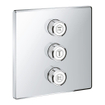 Grohe SmartControl Afbouwdeel Stopkraan - 3 knoppen - geschikt voor 3 functies - vierkant - chroom SW104924