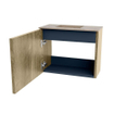 Mondiaz JOYA-DLUX 50cm toiletmeubel - kleur Dusk - Wastafel FAYE positie Links 1 kraangat kleur Arena. SW1425735
