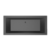 Baignoire Xenz Society - 180x80cm - avec trop-plein - sans bonde - Acrylique Ebony mat SW103074