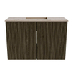 Mondiaz JOYA-DLUX 60cm toiletmeubel - kleur Shadow - Wastafel FAYE positie Midden 1 kraangat kleur Arena. SW1424792