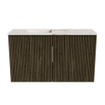 Mondiaz JOYA-DLUX 70cm toiletmeubel - kleur Shadow - Wastafel FAYE positie Links Zonder kraangat kleur Frappe. SW1422688