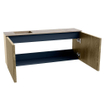 Mondiaz JOYA-DLUX 100cm meuble de salle de bains - couleur Dusk - Vasque FAYE position Gauche Sans trou de robinet couleur Arena. SW1425763