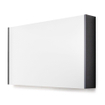 Proline spiegelkast comfort avec miroir sur plaque intérieur 2 portes 100x14x60cm noir mat SW350499