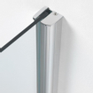 Sealskin Impact Cabine de douche 90x90cm avec porte battante chrome brillant et verre transparent CO26937