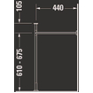 Duravit Vero Console pour lavabo hauteur réglable +5cm métal chrome SW209403