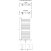 Plieger Florian Nxt M designradiator dubbel horizontaal met middenaansluiting 1406x600mm 1153W wit 7255239