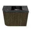 Mondiaz JOYA-DLUX 51.6cm toiletmeubel - ronding links kleur Shadow - Wastafel FAYE positie Rechts 1 kraangat kleur Lava. SW1422836