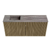 Mondiaz JOYA-DLUX 90cm toiletmeubel - kleur Dusk - Wastafel FAYE positie Links Zonder kraangat kleur Oza. SW1425986