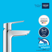 Grohe Start QuickFix Wastafelmengkraan - opbouw - 10.9cm uitloop - S-size - push to open waste - chroom SW706328
