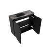 MONDIAZ TURE-DLUX Meuble toilette - 60cm - Urban - EDEN - vasque Lava - position gauche - 1 trou de robinet SW1103611