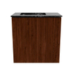 Mondiaz JOYA-DLUX Meuble de salle de bains 40cm - couleur Ruby - Vasque FAYE position Gauche 1 trou de robinet couleur Lava SW1423647