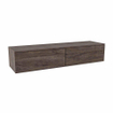 MONDIAZ ALAN MODULE SMALL Wastafelonderkast 150x41x30cm 2 lade Dark brown mat - STOR MEDIUM Vrijhangende wastafel - 150cm - Mondiaz CUBB Spiegelkast SHOWROOMMODELLEN SHOW25881