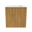 Mondiaz JOYA-DLUX Meuble de toilette 40cm - couleur Chêne - Lavabo FAYE position Milieu Sans trou de robinet couleur Meli SW1423895