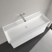 Villeroy & Boch Collaro Plan vasque 120x47cm sans trou de robinet sans trop-plein Stone white SW358353