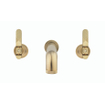 Crosswater Union Wastafelkraan inbouw - inclusief inbouwdeel - 3-gats - wandgemonteerd - geborsteld messing Hendel SW968271
