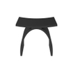 ZEZA Solid Tabouret de douche - 43x23,5x43 cm - solid surface - noir mat SW1182663