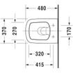 Duravit DuraStyle wandcloset diepspoel Compact 37x48cm wit SW54185