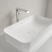 Villeroy & Boch Finion vasque à poser - sans trou de robinetterie 60x35cm - Ceramic+ sans trop-plein stone white SW209544
