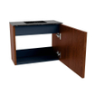 Mondiaz JOYA-DLUX 50cm toiletmeubel - kleur Ruby - Wastafel FAYE positie Midden Zonder kraangat kleur Lava. SW1423606