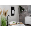 Eurom Sani 400 Comfort Panneau infrarouge salle de bains 83.5x48.1cm Wifi 400watt Verre Noir SW481879