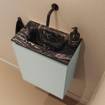 MONDIAZ TURE-DLUX Meuble toilette - 40cm - Greey - EDEN - vasque Lava - position centrale - sans trou de robinet SW1103812